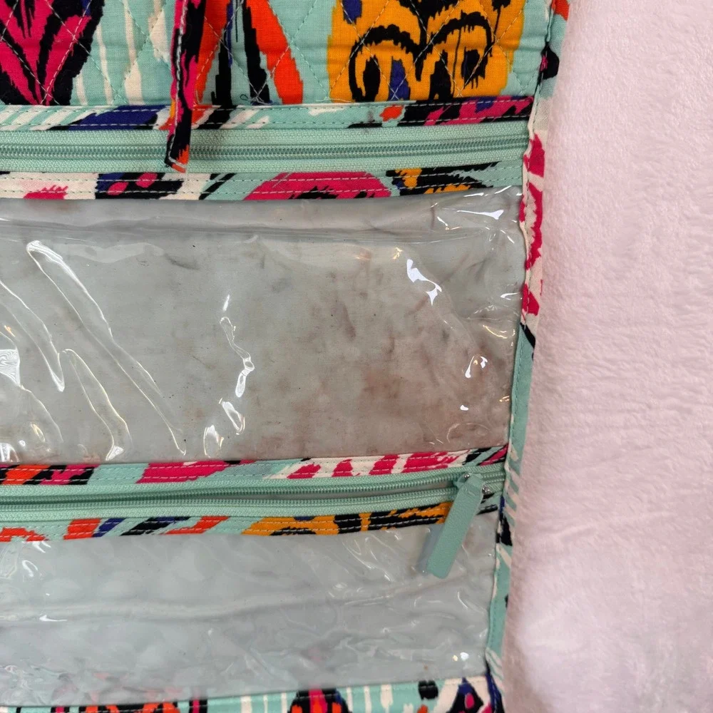 Vera‎ Bradley Hanging Travel Organizer Cosmetic Bag Makeup Toiletry Pouch Pueblo